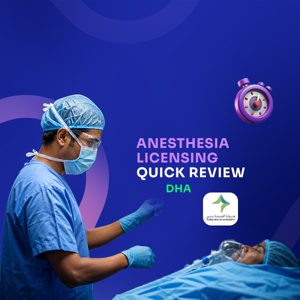 ANESTHESIA LICENSING QUICK REVIEW -DHA